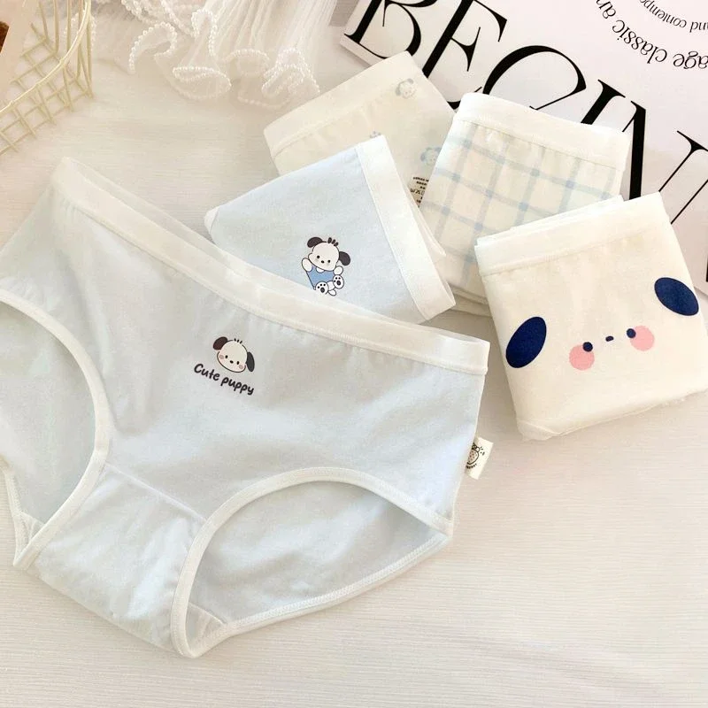 

5PCS Kid Cartoon Cotton Antibacterial Panties for Girl Thin Breathable Briefs 3+y Young Children Underwear Toddler Cute Knickers