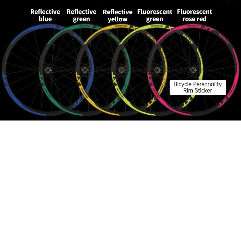 XT – autocollants réfléchissants pour roues de vélo de route et vtt, largeur de 20mm, 20 \