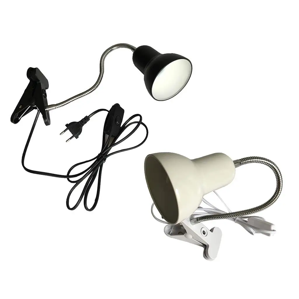 Metal Clip on Table Lamp Flexible Goose Neck Night Light Desk Lamp for Laptop and Bedroom