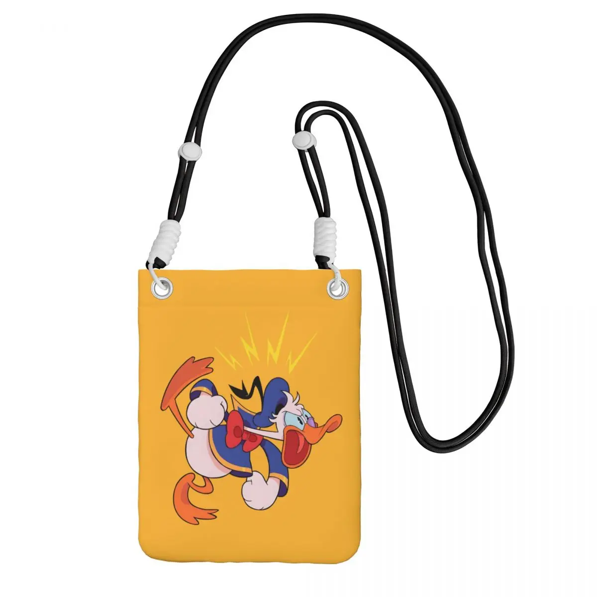 

Custom Donald Duck Carry A Mobile Phone Bag Diagonally Men Women Casual Cute Duck Mobile Phone Bag for Hiking Phone Money Pouch