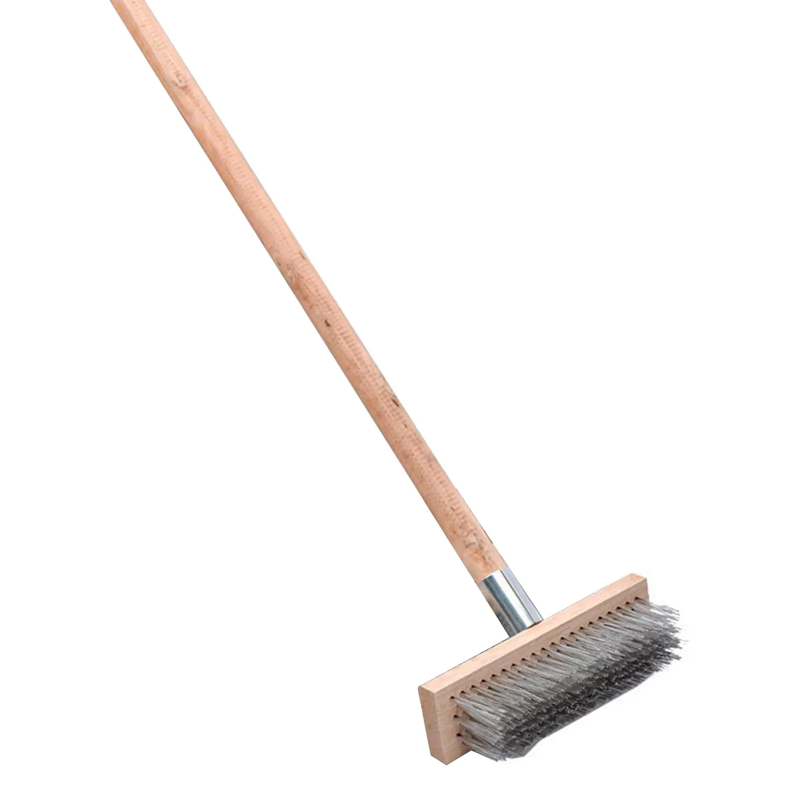Deck Scrub Brush Heavy Duty Rough  Floor Brush Stainless Steel Wire Deck Scrub Cleaning Tool 20cm Heavy Duty Floor Brush