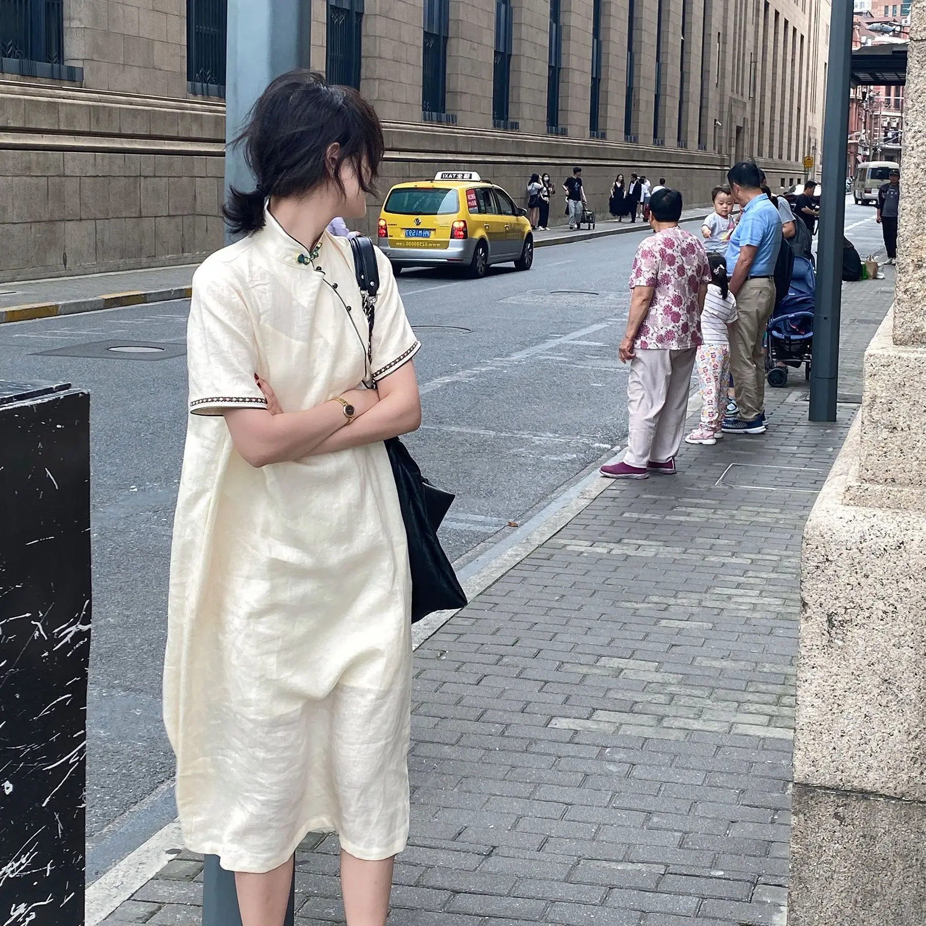 2026 new chinese style women casual daily loose cheongsam dress young lady spring summer fashion cheongsam vestido qipao dress