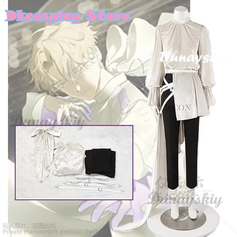 

Alien Stage Anime Idol Cosplay Role Playing Party Top Pants Bow Tie Belt Halloween Carnival Costume Outfit Light Purple Version