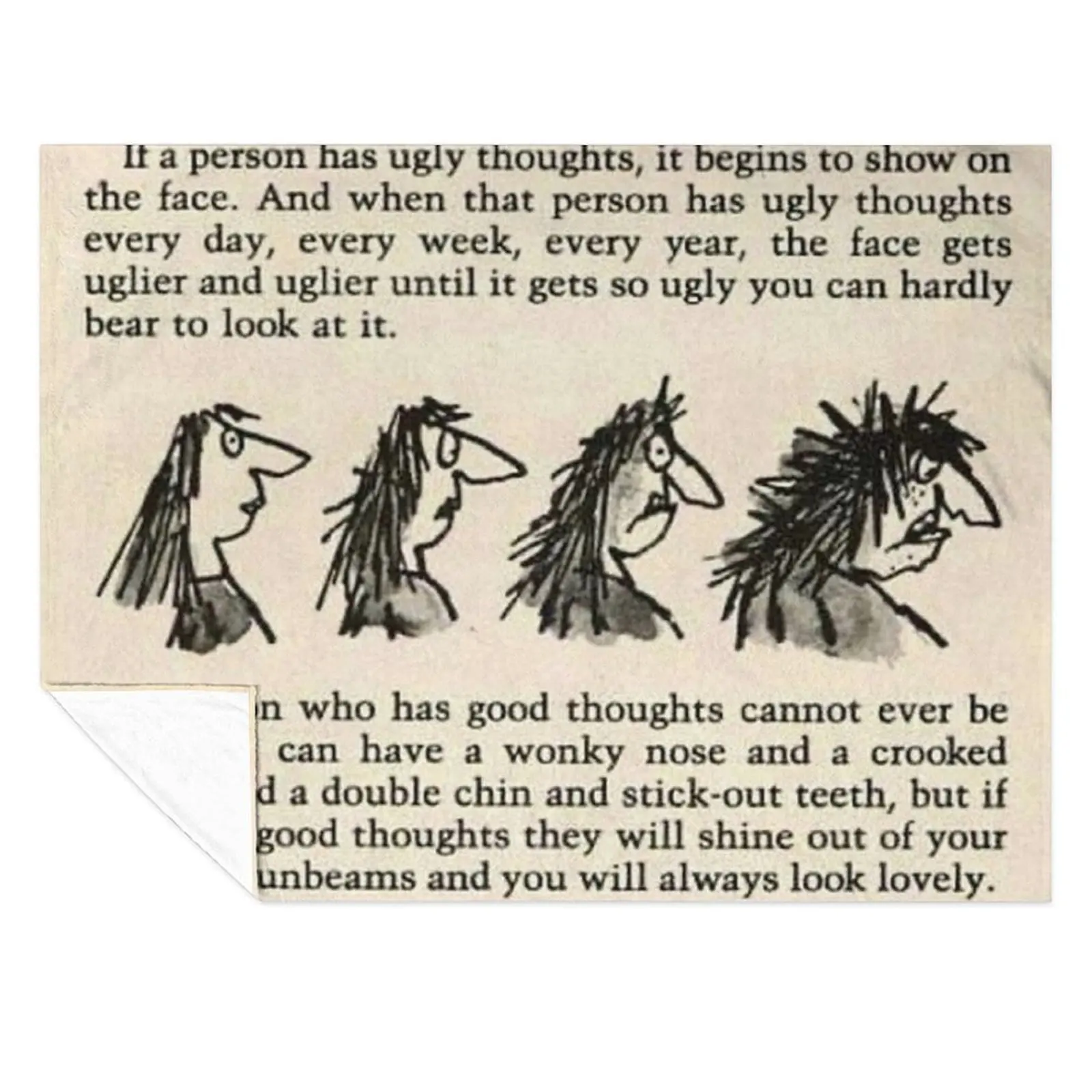 

Roald Dahl the twits Throw Blanket Cute Plaid Hairy valentine gift ideas Decorative Beds Blankets
