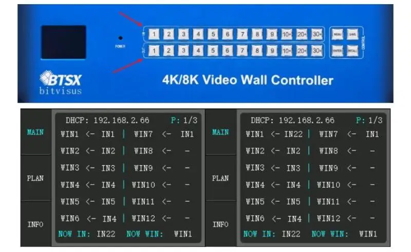Multi Screens Splicing Controller Video Wall Controller 4X9 6X6 4K HDMI Video Wall Processor for Monitoring Room Screen