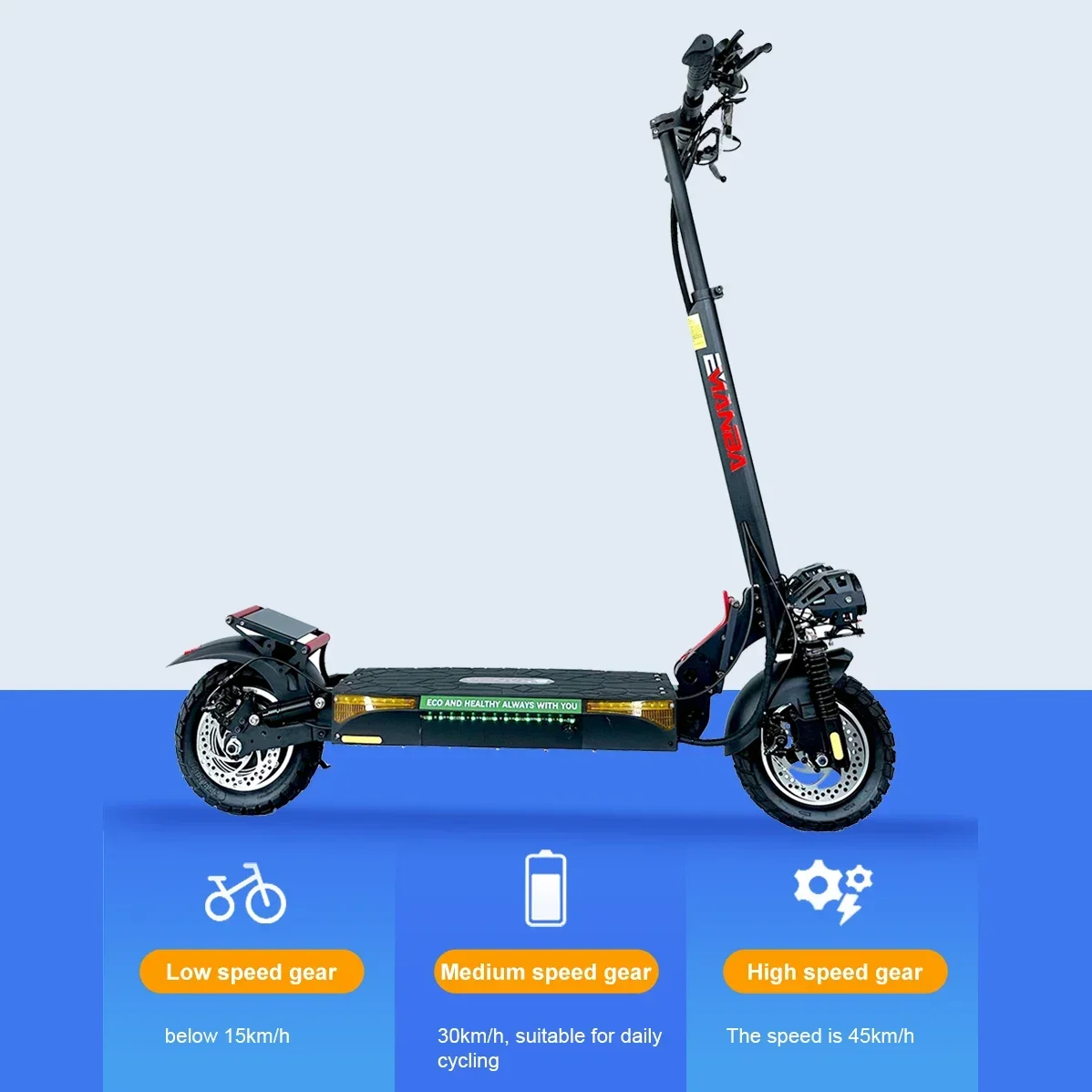 China stock 48V 13AH 16AH battery 10 inch off-road tires 800W motor folding electric scooter maximum speed 45km/h