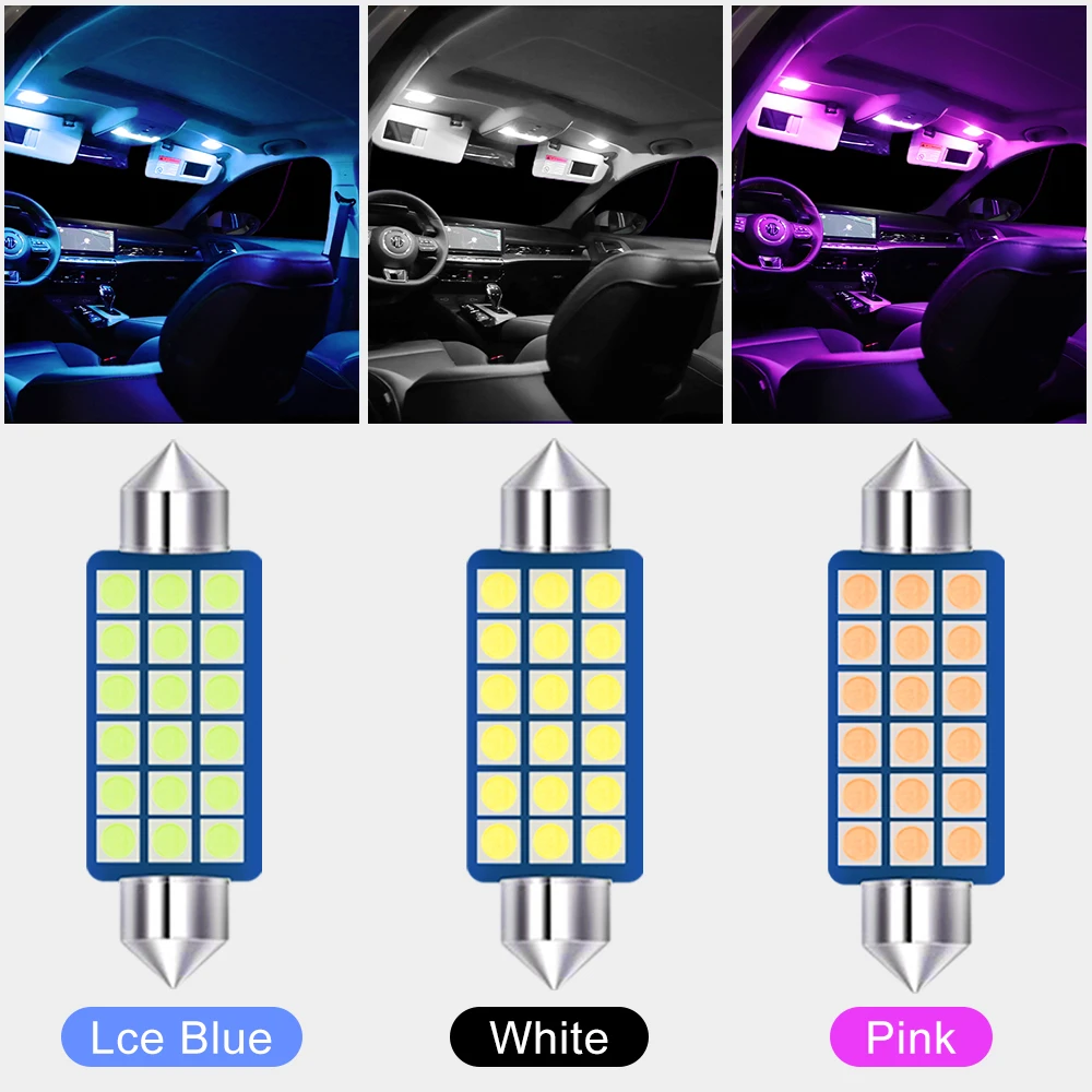 For Volkswagen VW Tiguan 2 MK2 Allspace 2016 2017 2018 2019 2020 2021 8pcs Car Interior LED Reading Light Vanity Mirror Lamps