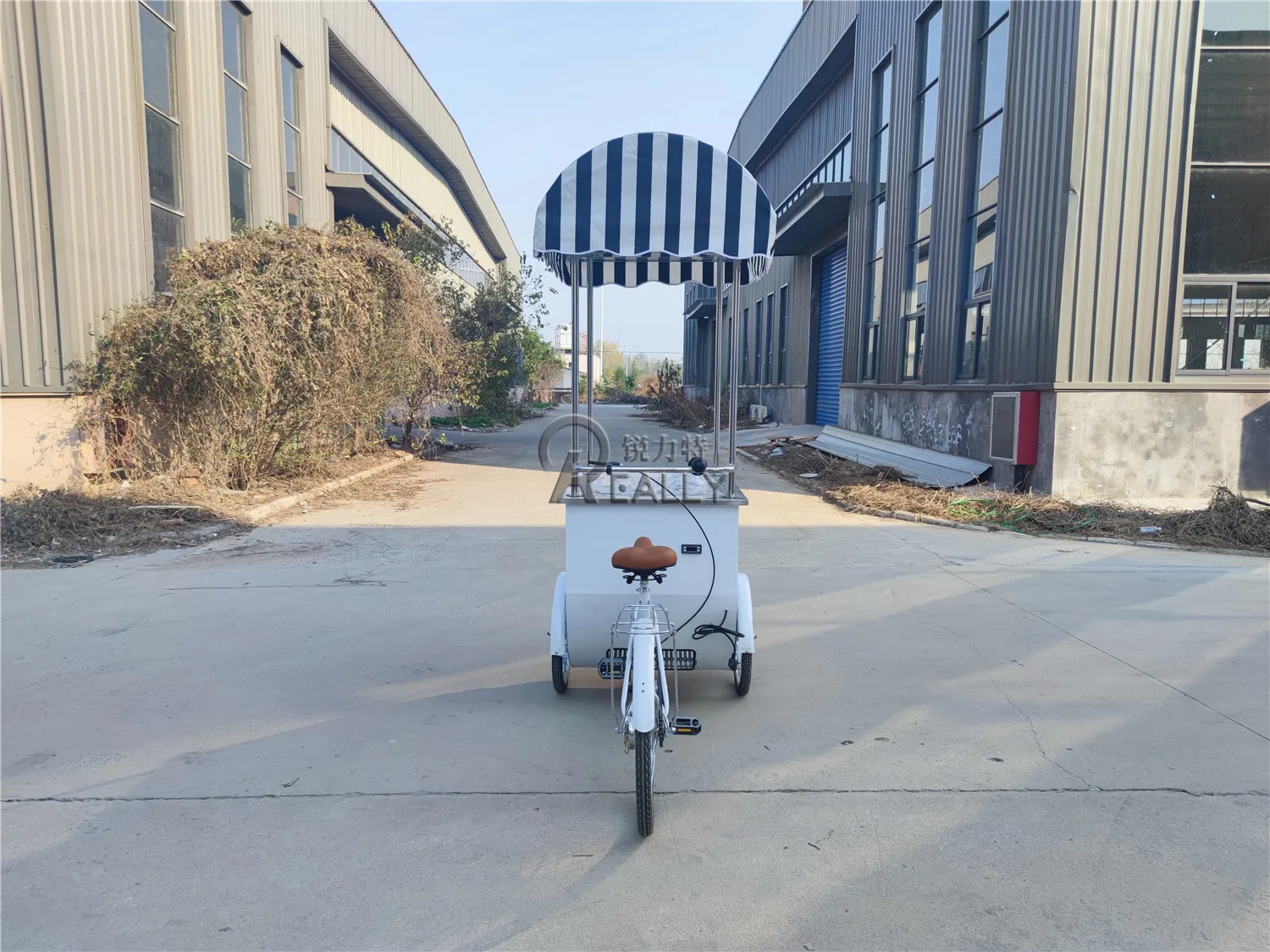 حار بيع ثلاث عجلات عربة الآيس كريم المحمول شرب الحلوى المجمدة عرض خزانة الرجعية عربة الوجبات الخفيفة