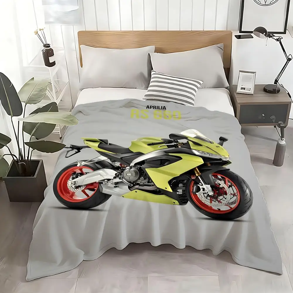 

Плед Cool Aprilia Motorcycle, уютный, мягкий, из фланели, легкий, приятный для кожи, для дивана, кровати, офиса и путешествий
