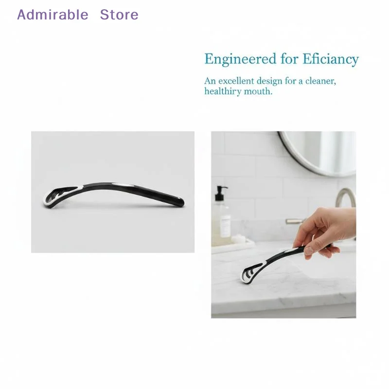 w1PCS Silicone Tongue Scraper with Ergonomic Handle for a Healthier Mouth Perfect Morning Companion