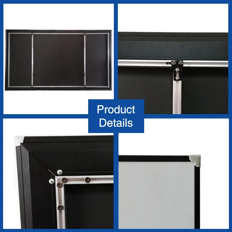 Ultra-thin bezel PET crystal, ultra-short focus wall-hung narrow frame, removable UST projection screen