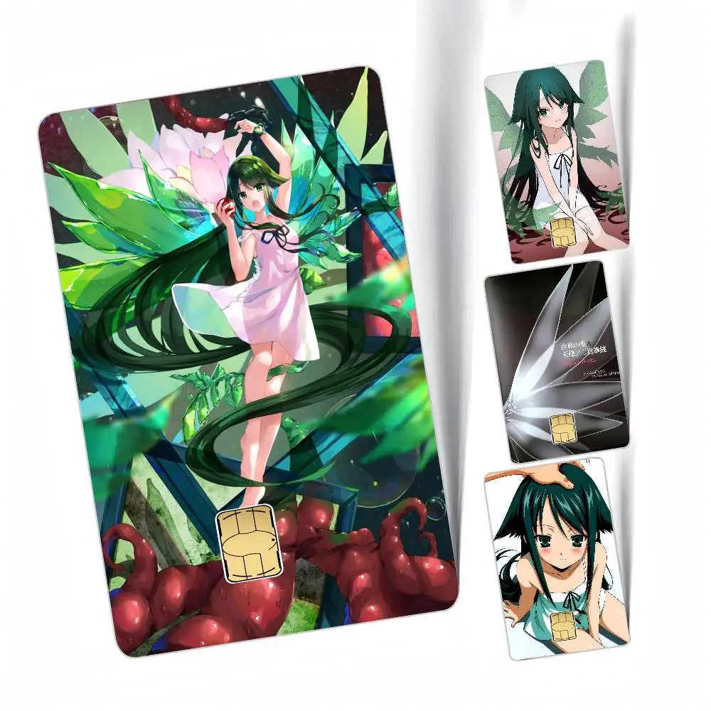 S-Saya No Uta The Song Of Saya Anime Cartoon 1 set of 4 pcs Sticker Film Skin for Credit Card Debit Bank Bus Card