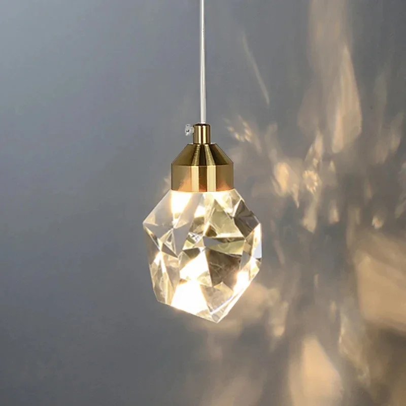 LED Crystal Luxury Pendant Light for Dining Living Room Bedroom - Hanging Ceiling Lamp  Kitchen Cafe Bar Indoor Decor