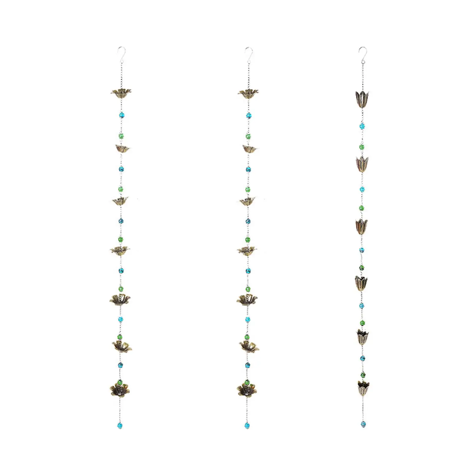 

Rain Chain Gutter Adapter Sturdy 60 inch Length Easy to Clean Metal Downspout Holder Connector Hook for Garden Outdoor Downspout