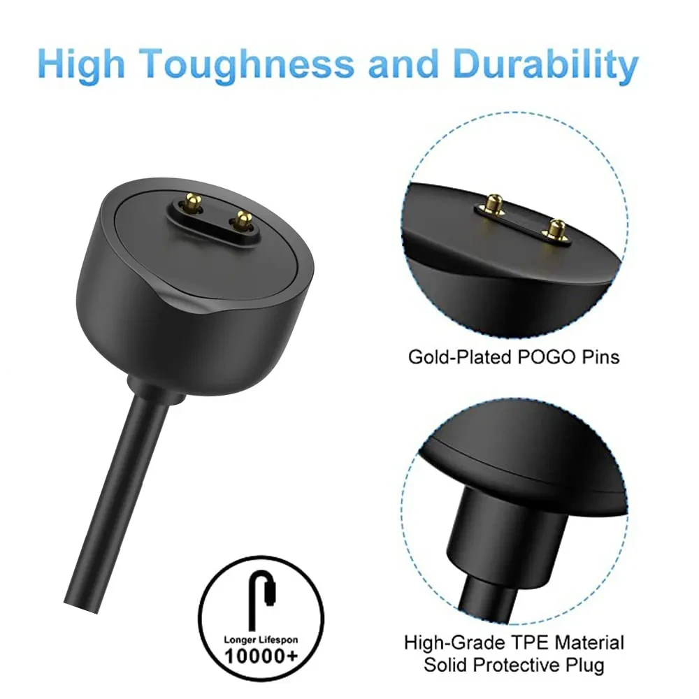 USB Magnetic Charger for Xiaomi Mi Band 8 7 6 5 4 3 2 Replacement Wrist Watch Charging Cable Smartwatch Charging Wire Equipment