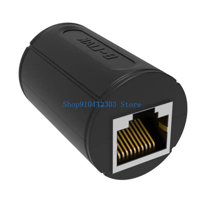 Conectores RJ48 a 652F, conectores Cable red Ethernet impermeables, adaptador acoplador LAN doble cabezal