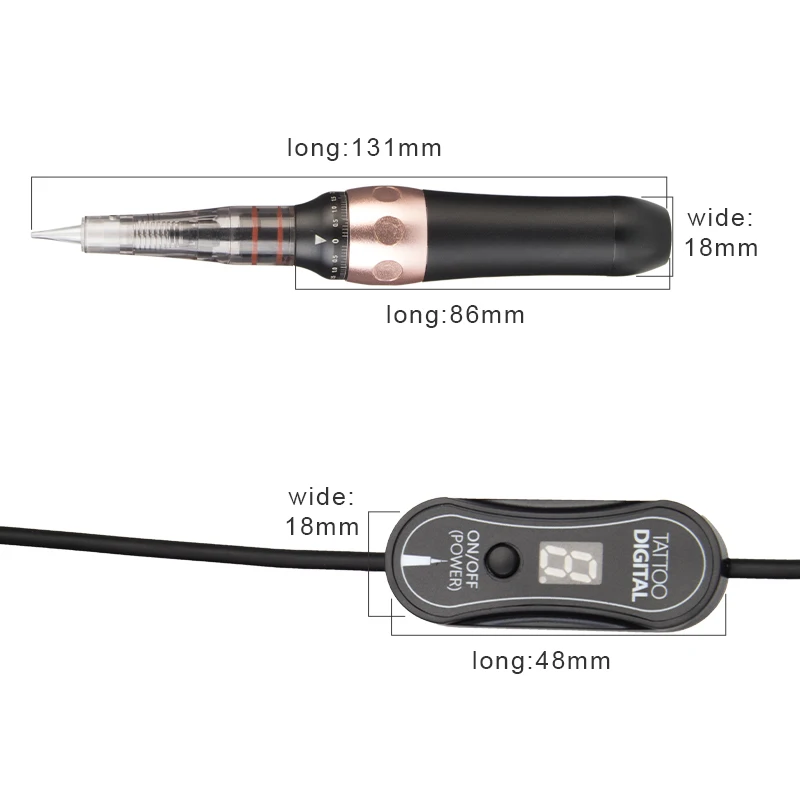 Máquina de maquillaje permanente silencioso para cejas, pluma de tatuaje rotativa inalámbrica PMU, uso fácil de cargar, Cartucho para cejas Microblading