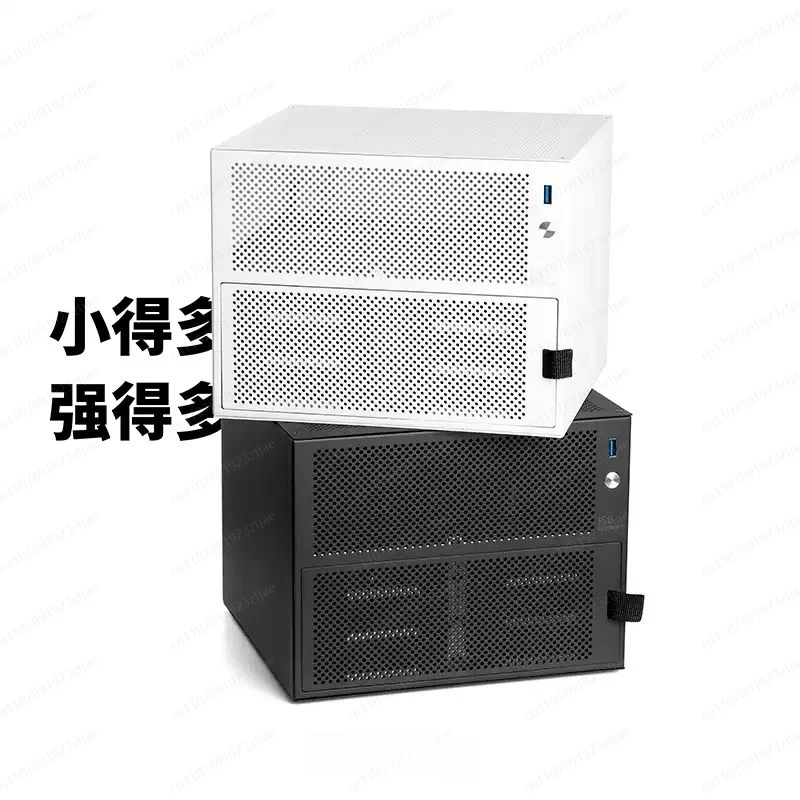 U-E-S-6 Sechs-Bay-NAS-Gehäuse – Unterstützt ITX-Mainboards, DIY Desktop-Speicherserver-Kleingehäuse
