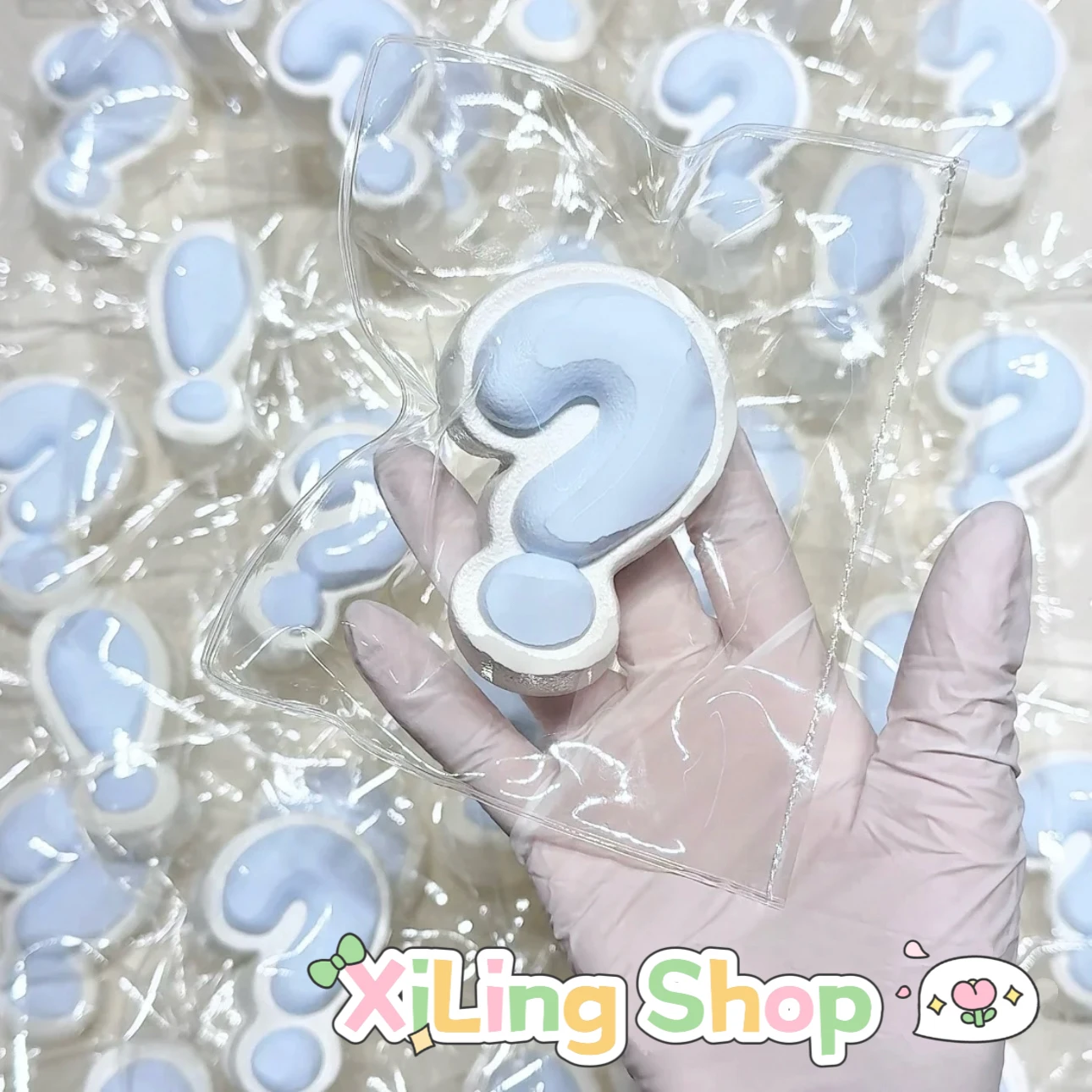 

A Set of ONE Question mark & ONE Exclamation Mark | Handmade Squishy | Creamy Clay Texture | Food Grade Silicone