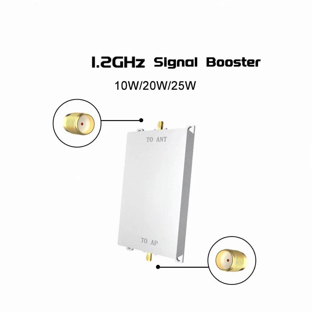 EDUP AB035 Ripetitore di segnale 1.2GHz 10W Ripetitore di segnale wireless Ripetitore WIFI 1170-1280MHz Plug and Play Ampia gamma di ingresso