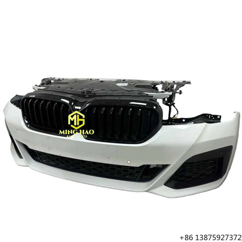 

The for G30/G38 includes the front bumper, rear bumper, radiator, radiator fins, fog lights, radar, and engine hood.