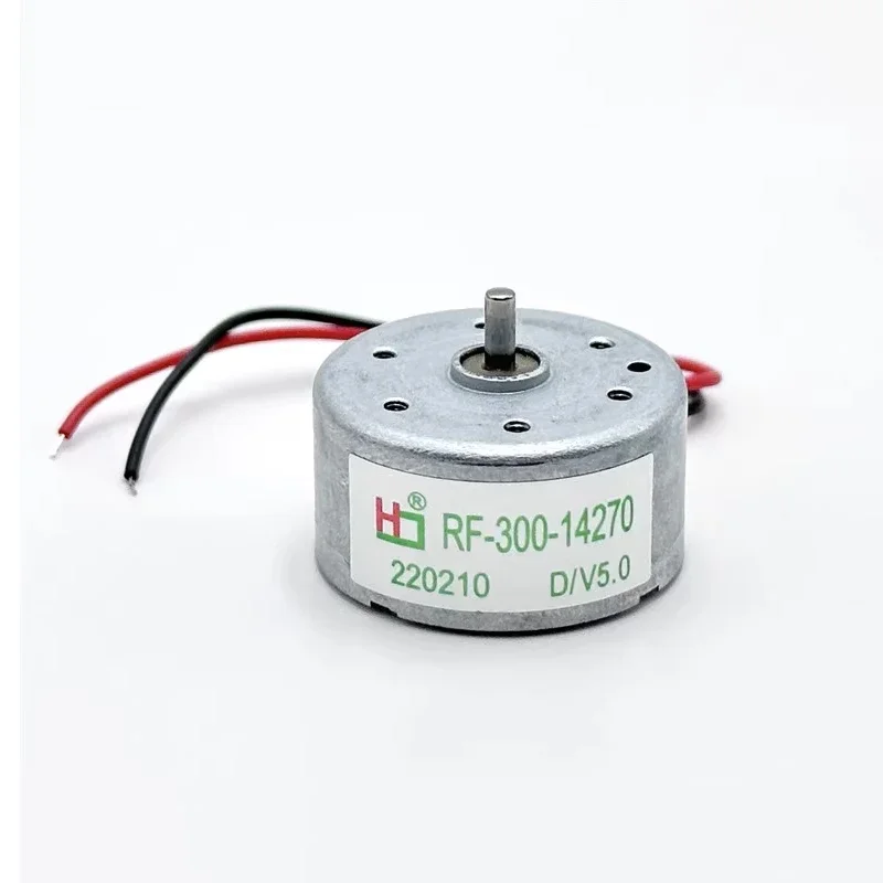 RF-300-14270 Mini 300 Motor Dc 1.5V 3V 3.7V 5V 9000Rpm Micro 24Mm Ronde Spindel Motor Metalen Borstel Diy Solar Hobby Speelgoed Ventilator Model