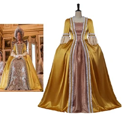 Victorian Queen Charlotte Cosplay Costume Women's Rococo Baroque Marie Antoinette Dress Medieval Regency Era Ball Gown