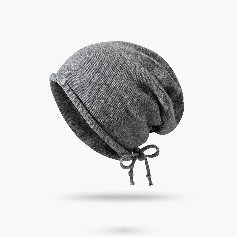 قبعة للنساء متعددة الاستخدامات في خريف وشتاء، محيط الرأس الكبير، حواف ملفوفة، قبعات تكدرت تظهر الوجه، قبعة باردة برأس صغير #5