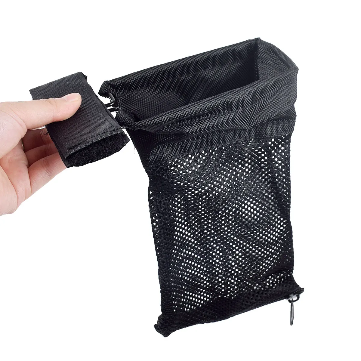Tactical Shell Recovery Bags Quick Release Shell Catcher with Detachable Heat Resistant Thickened Brass Catcher Nylon Mesh Bag