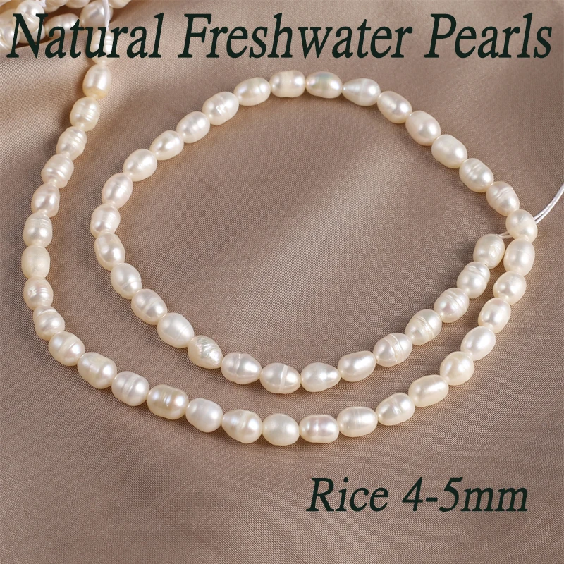 Natural Zhuji Freshwater Cultured Pearls Beads Loose Punch Pearl Bead for Jewelry Making Diy Necklace Bracelet Accessories