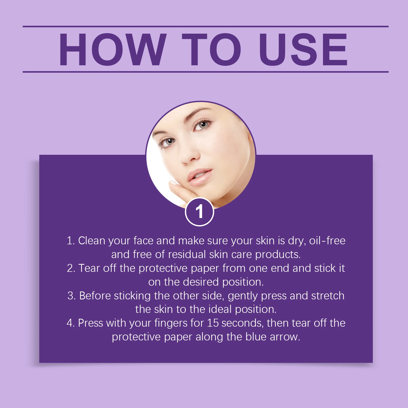 Invisible Firming Face Tape Moisturize Hyaluronics Acid Tighten Skin Remove Wrinkles Anti-Sagging Thin Face V-Face Lifting Patch