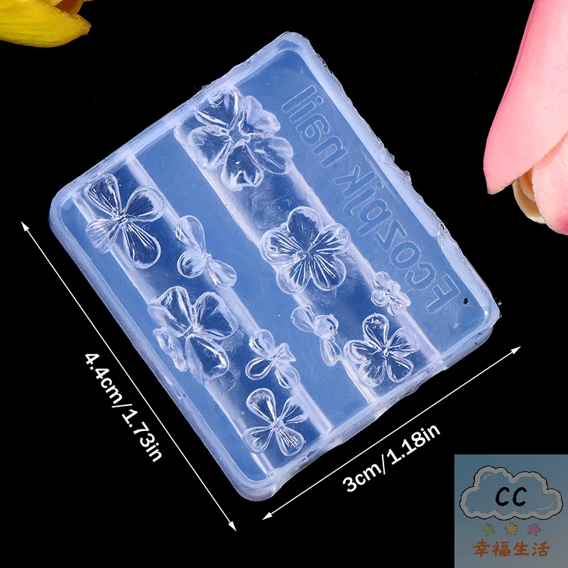 2025 HUA HUA 네일 몰드 실리콘 네일 아트 장식 DIY 꽃 튤립 디자인 네일 아트 템플릿 입체 매니큐어 도구