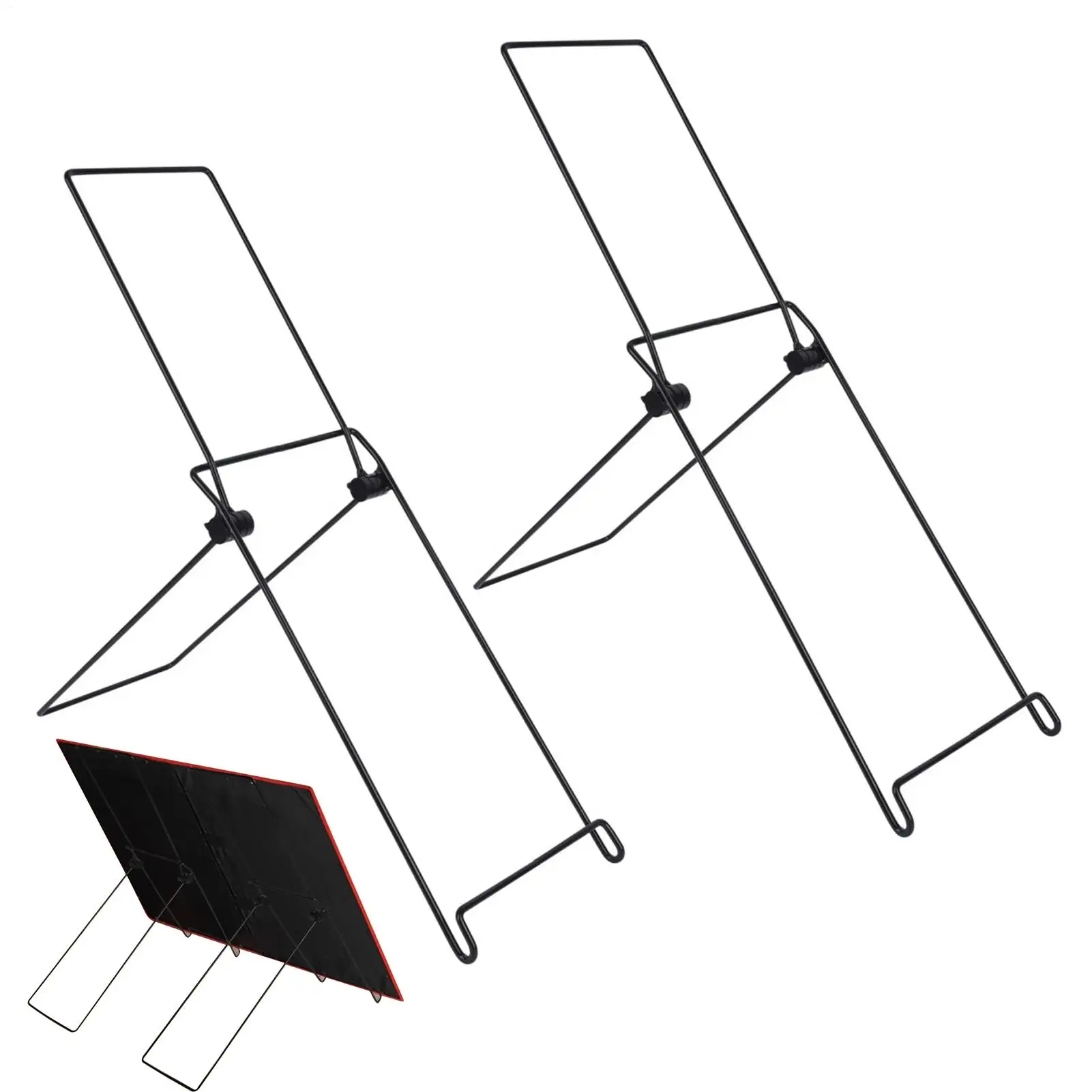 Solar Panel Tilt Mount Brackets 2pcs Foldable Solar Panel Holder Adjustable Stand Holder Pad Tablet Stand For Floor Top Outdoor
