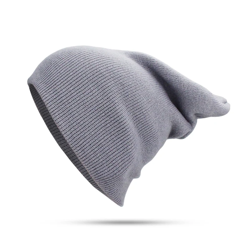 Knitted Beanies Hats Men Women Winter Spring and Autumn Solid Color Hedging Cap Outdoor Sports Thin Windproof Fashion Beanie Hat