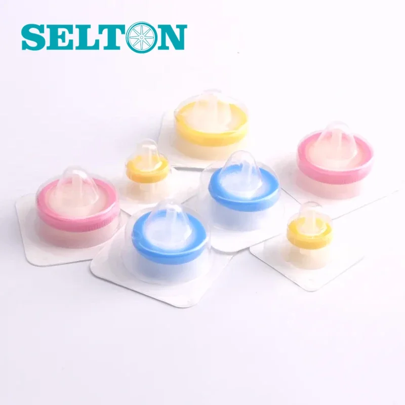 13mm Lab Sterile Syringe Filter MCE PTFE PVDF PES Nylon CA Micron Sterile Syringe Filter For HPLC - Image 2