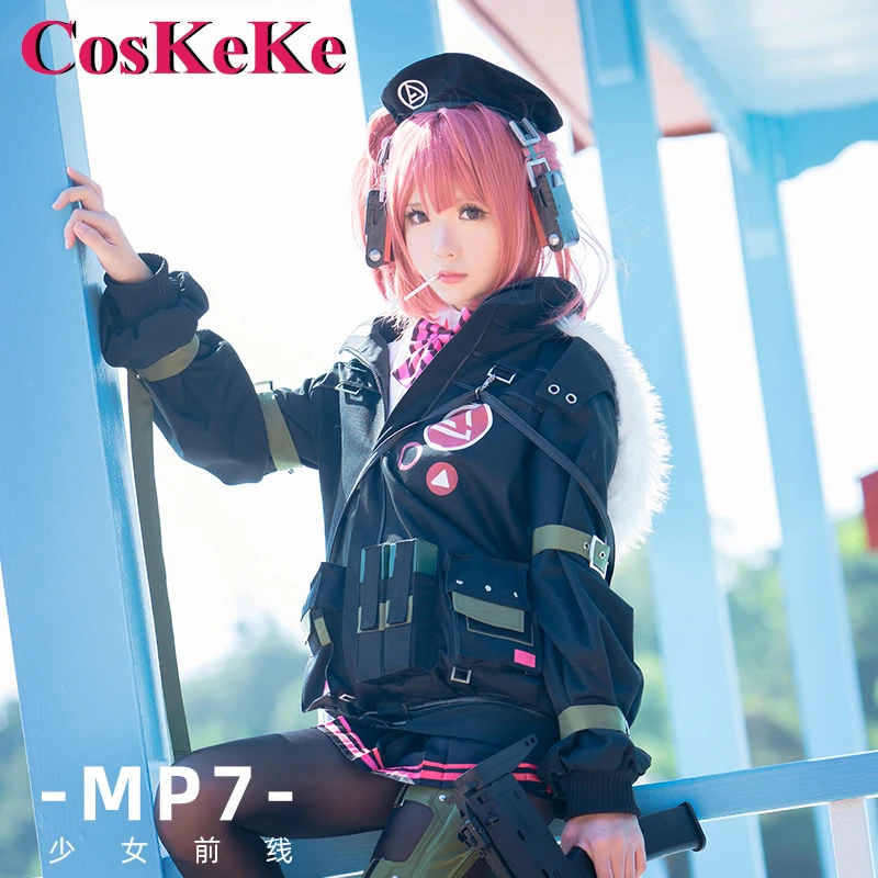 CosKeKe MP7 Cosplay Anime Game Girls Frontline Costume Fashion Combat Uniform Women Halloween Party Role Play Clothing S-XXL New