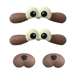 3D carton dog-eye DIY detachable pin shoe buckles charms MAX size accessories decorations for wristbands sneakers