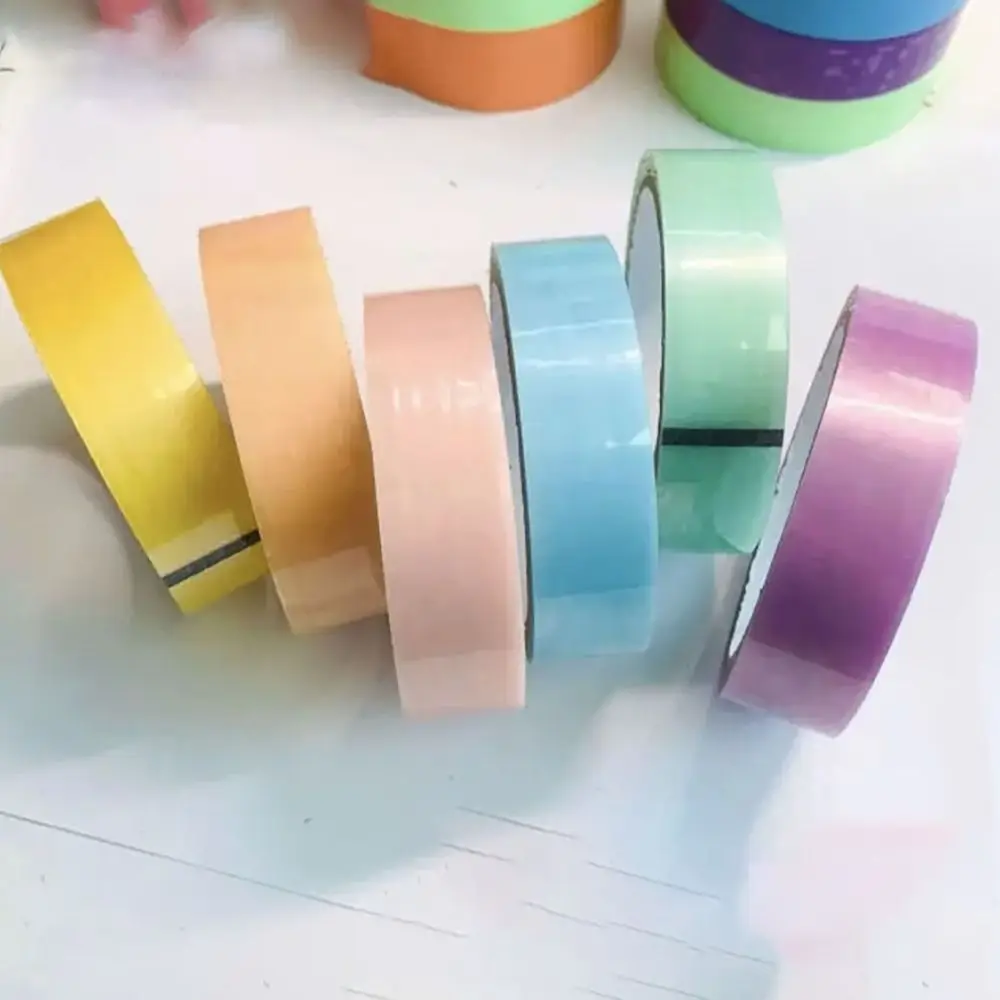 6 PCS/Packet Interesting Pearly Lustre Sticky Ball Glue Decompression Multifunctional Tape DIY Water Balloon Tape Unisex