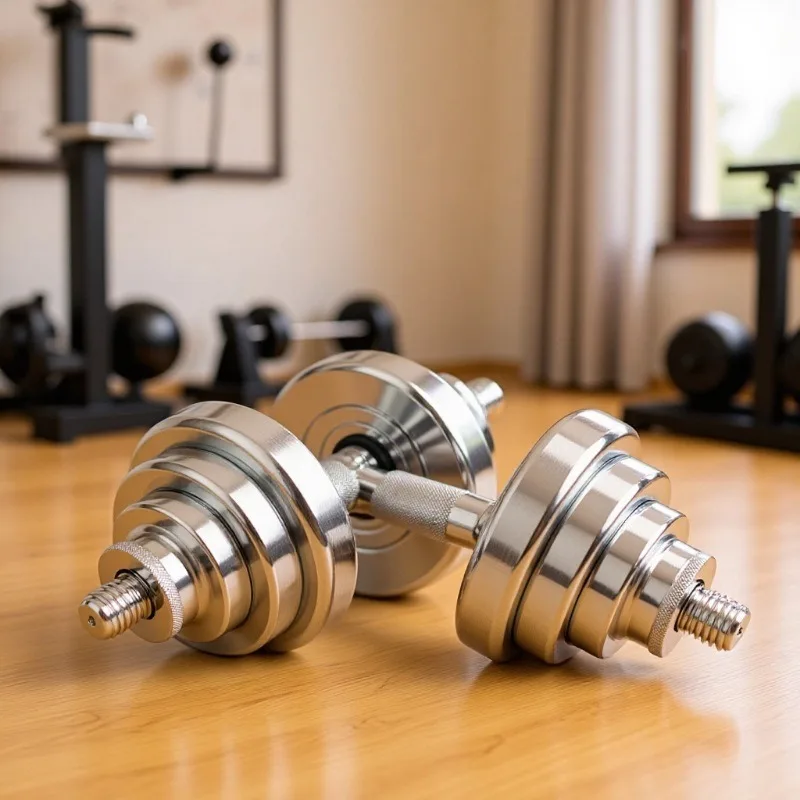 Adjustable Steel Dumbbells Stylish Compact and Easy To Store