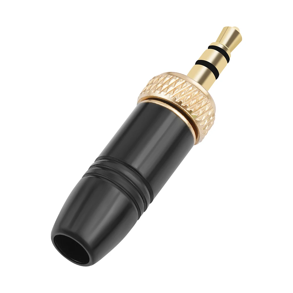 3,5-mm-Audiostecker mit M6-Innengewinde, Metallstecker, Stereo-Kopfhöreranschluss, Stecker für kabelloses Lavalier-Mikrofon