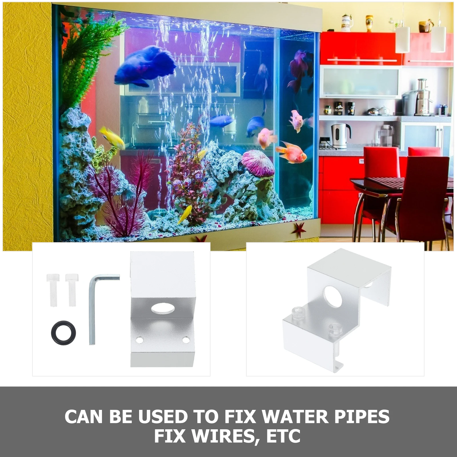 

Stainless Steel Water Pipe Clip for Fish Tank Oxygen Tube Aquarium Filter Clips Multi functional Wire Fixing Easy Practical