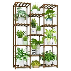 Plant Stand Indoor Outdoor 11 Tier Plant Shelf Tall Plant Stands for Flower Stand Rack Holder Garden Shelves