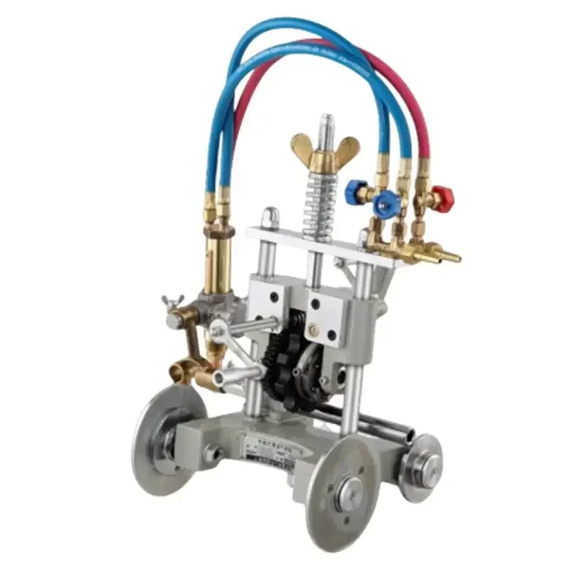 Magnetic pipe cutting and beveling machine / New manual chain-driven pipe flame cutting machine