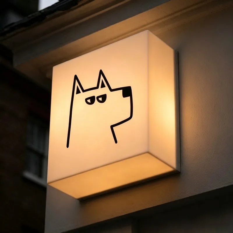 Deposit-Light box store door sign LED outdoor double-sided light box wall-mounted three-dimensional light box