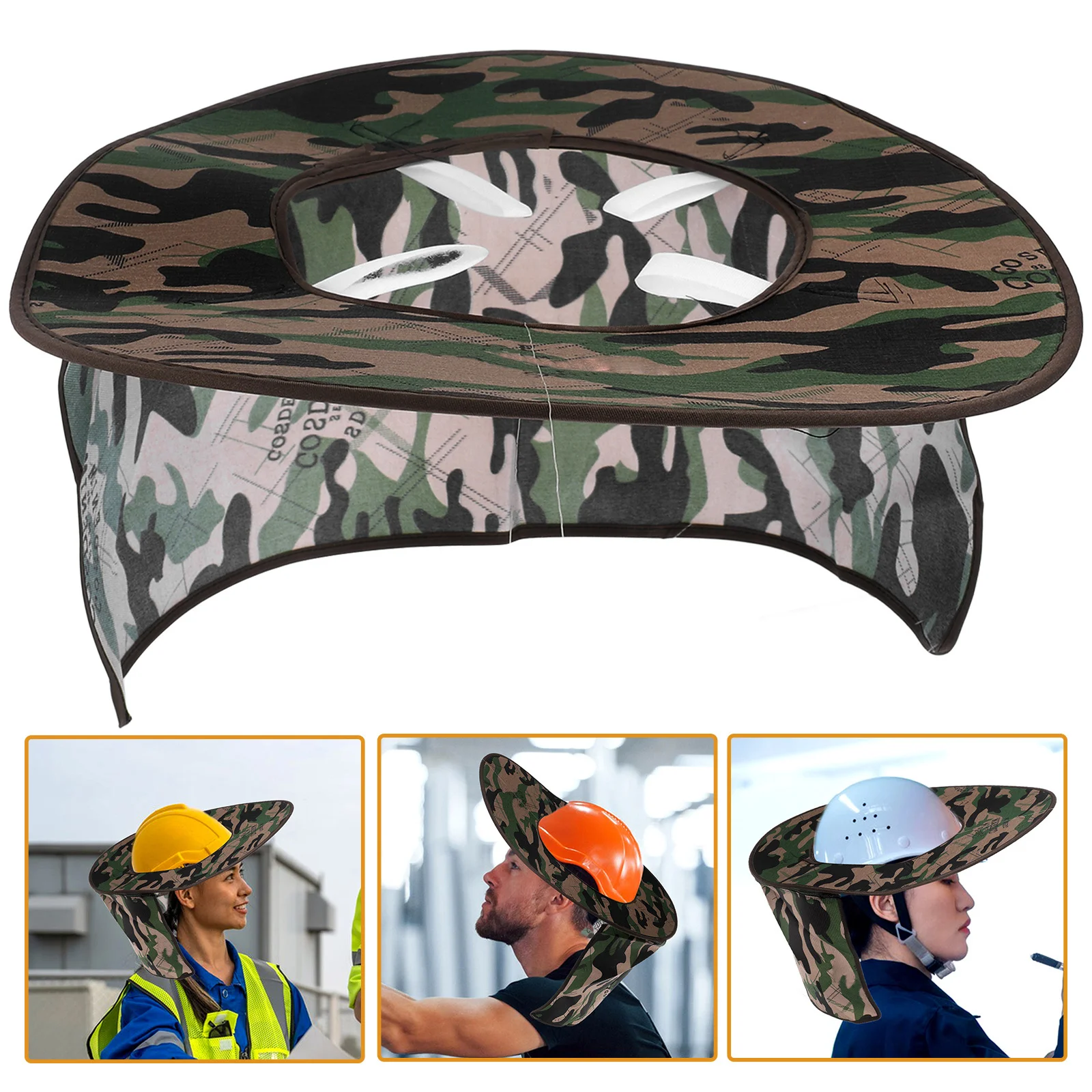 

Hard Hat Sunshade Full Brim Extended Neck Shade Detachable Breathable Construction Hard Hat Sun Protection Visor Hardhat