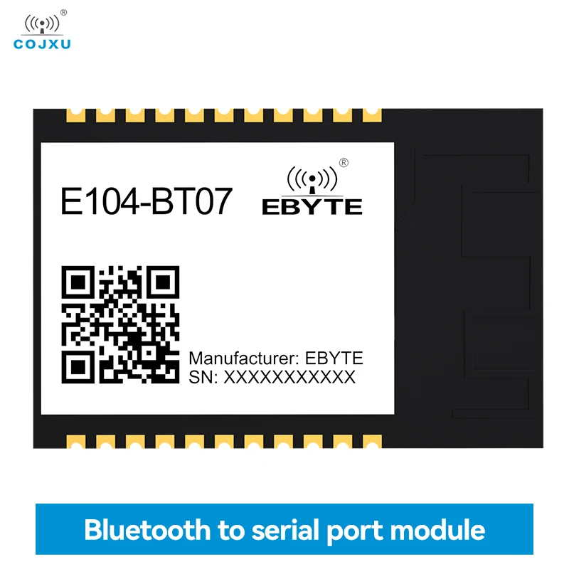 

2,4 ГГц BLE5.1 UART SMD маломощный модуль с Bluetooth на Последовательный модуль, COJXU Φ 130m, поддержка iBeacon, конфигурация воздуха небольшого размера