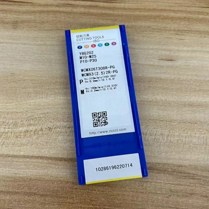 WCMX030208R-PG YBG202 WCMX040208R-PG YBG202 WCMX050308R-PG YBG202 WCMX06T308R-PG YBG202 WCMX080412R-PG YBG202 CNC إدراج 10 قطعة