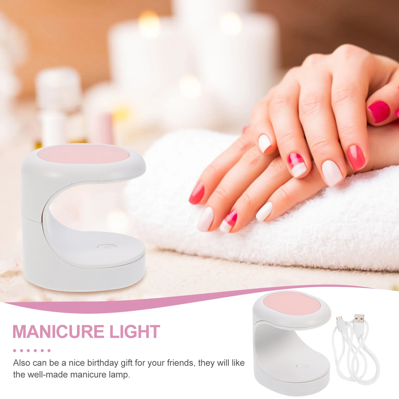 1 satz Led Nagel Lampe Gel Polnischen Trockner Maniküre Licht Uv-Härtung Werkzeug Für Salon Heimgebrauch Kompakte Nail art Trockner kleine Maniküre