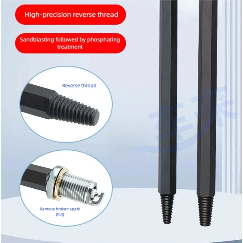 Two Size Plugs Extractors Steel Reverse Thread Mechanism Smooth Operation