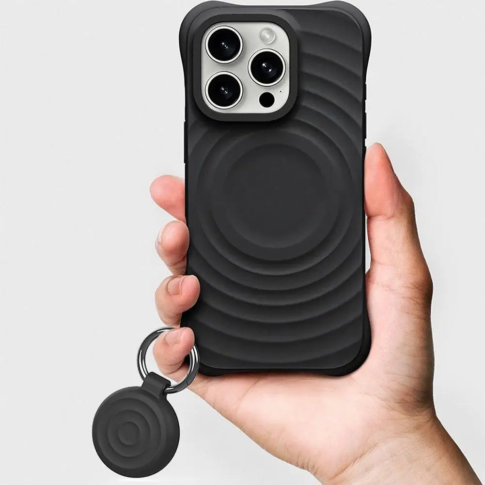   Защитный чехол для airtag Apple, защищенный от потери локатор Poyak, силиконовый водонепроницаемый защитный чехол, защита от потери устройства H9K7